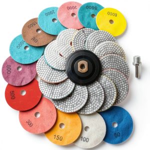 Diamond Polishing Pads AxPower 12-Piece Set-0